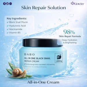 dabo all in one black snail repair cream,100ml